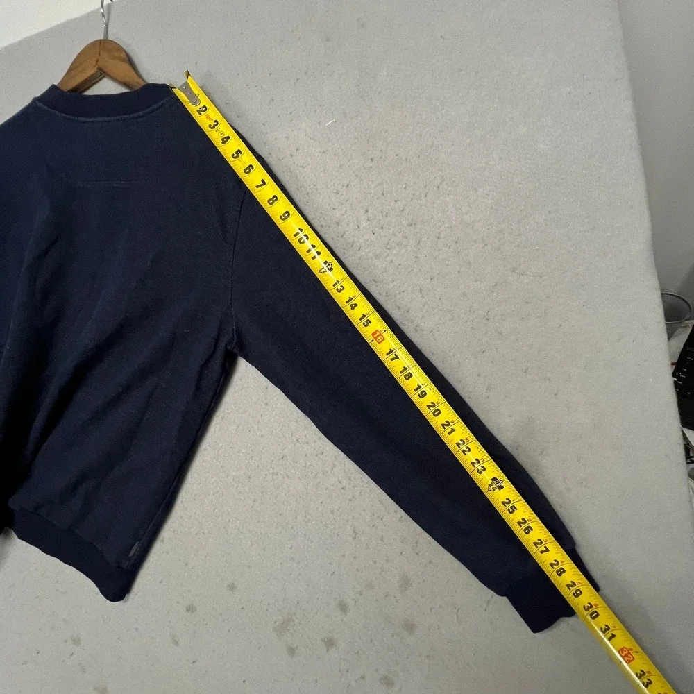 Icebreaker Mens Merino Wool Blend Sweatshirt Navy Blue Crewneck Size M Outdoor